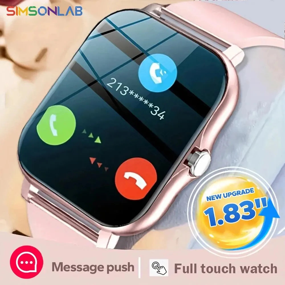 New SmartWatch 1.83" Big Color Screen Full Touch Custom Dial Smart Watch Bluetooth